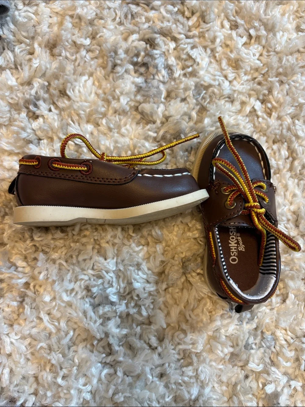 OshKosh B'gosh Brown Kids Boat Shoes